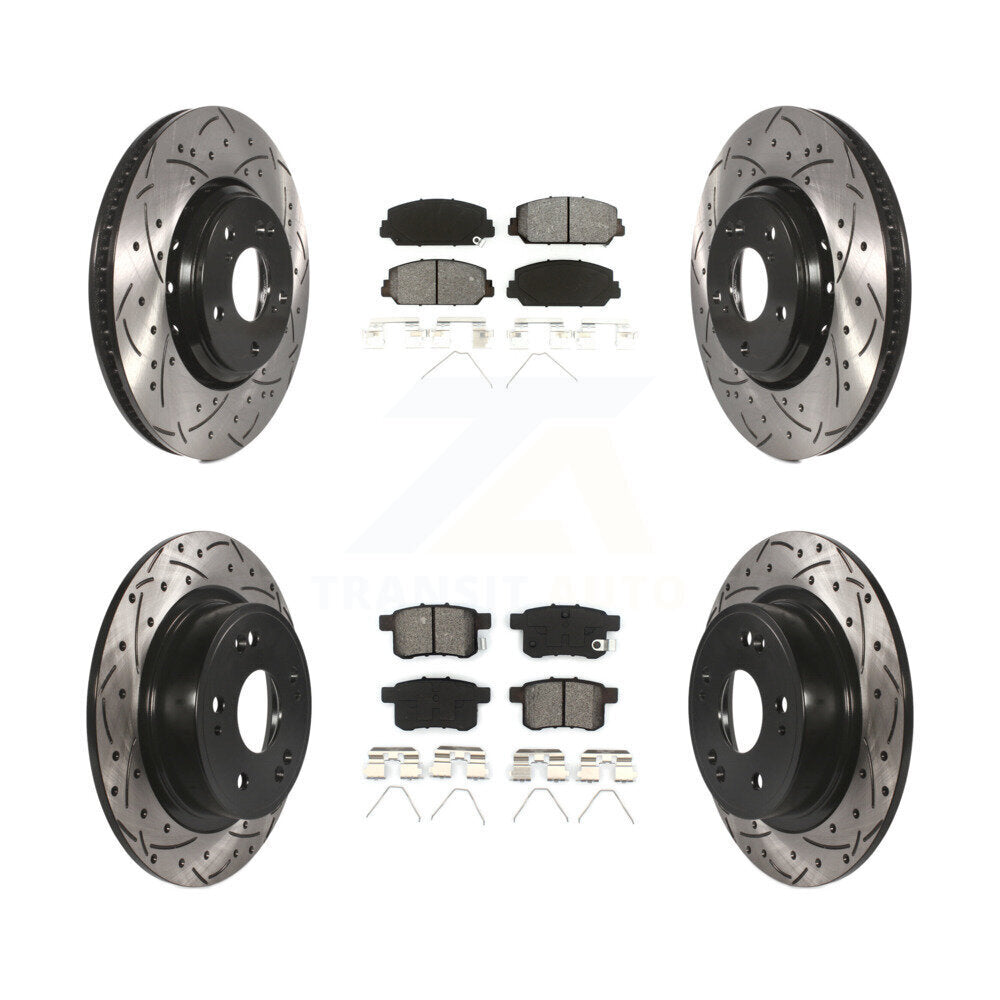 Transit Auto KDS-100373 Disc Brake Kit for 2016-2017 Honda Accord - Front and Rear