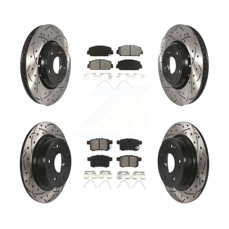 Transit Auto KDS-100373 Disc Brake Kit for 2016-2017 Honda Accord - Front and Rear