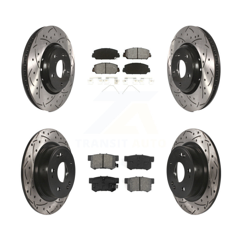 Transit Auto KDS-100374 Disc Brake Kit for 2017-2022 Acura ILX - Front and Rear