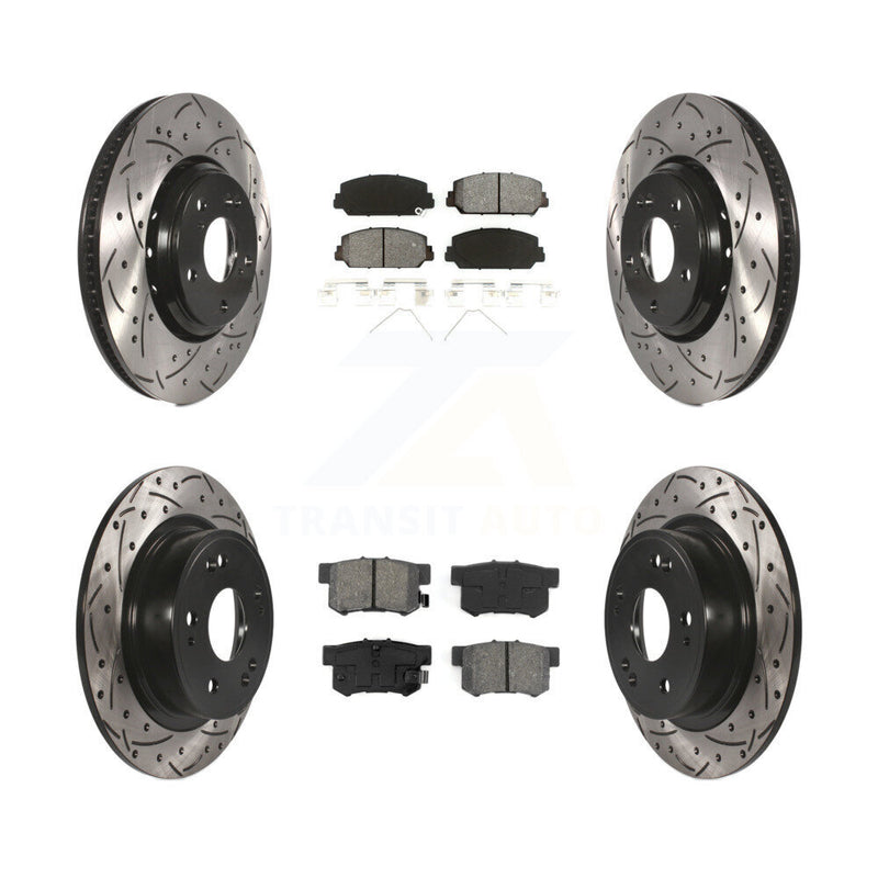 Transit Auto KDS-100374 Disc Brake Kit for 2017-2022 Acura ILX - Front and Rear