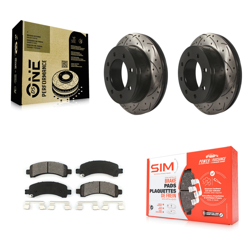 Transit Auto KDS-100376 Disc Brake Kit for 2003-2018 Chevrolet Express 2500, GMC Savana 2500 and More - Rear