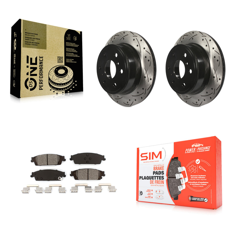 Transit Auto KDS-100381 Disc Brake Kit for 2014-2020 Chevrolet Suburban, Chevrolet Silverado 1500 and More - Rear