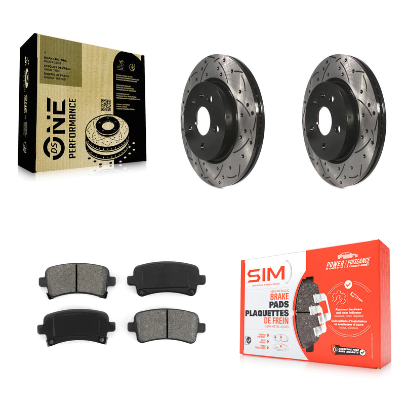 Transit Auto KDS-100388 Disc Brake Kit for 2010-2020 Cadillac XTS, Chevrolet Malibu Limited and More - Rear