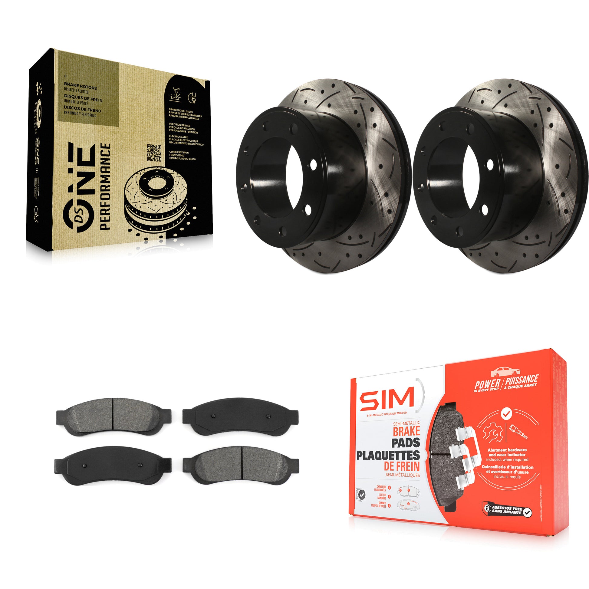 Transit Auto KDS-100402 Disc Brake Kit for 2008-2012 Ford F-350 Super Duty, Ford F-250 Super Duty - Rear