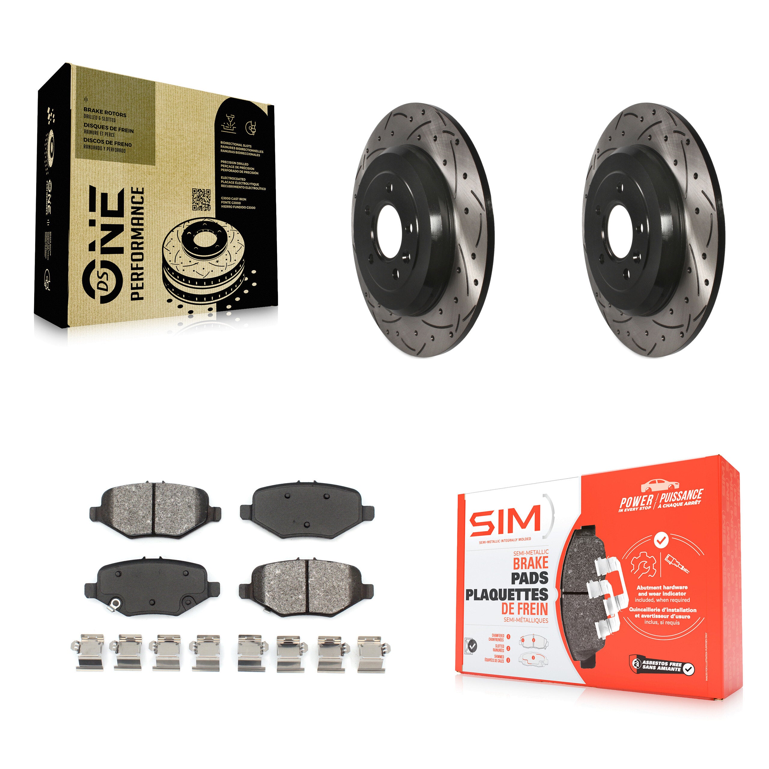Transit Auto KDS-100406 Disc Brake Kit for 2015 Ford Explorer - Rear