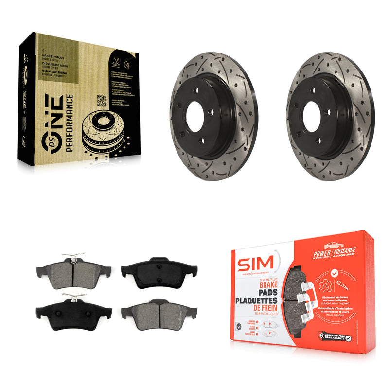Transit Auto KDS-100407 Disc Brake Kit for 2012-2018 Ford Focus - Rear