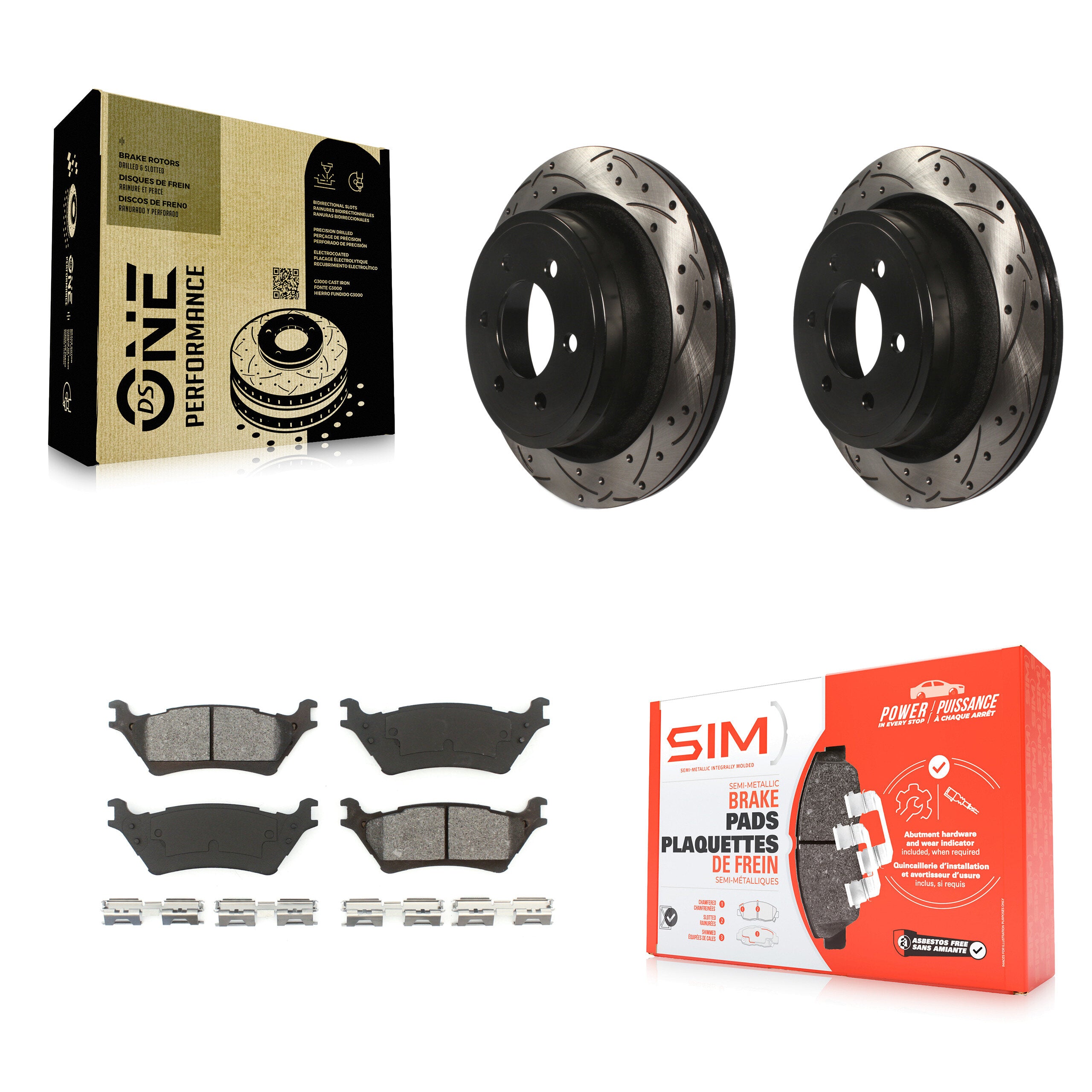 Transit Auto KDS-100408 Disc Brake Kit for 2012-2020 Ford F-150 - Rear