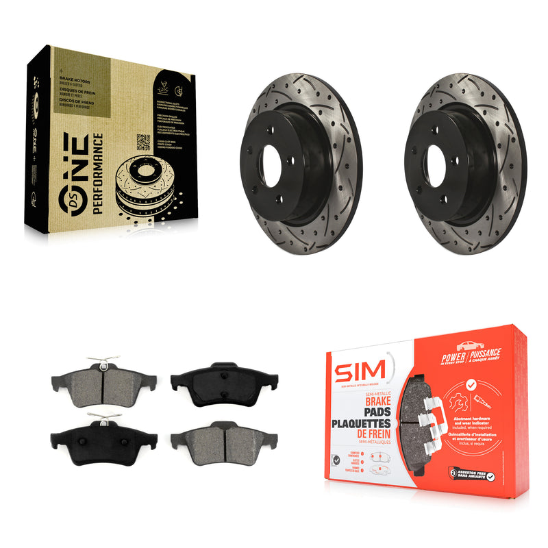 Transit Auto KDS-100412 Disc Brake Kit for 2013-2018 Ford Transit Connect, Ford C-Max, Ford Escape - Rear