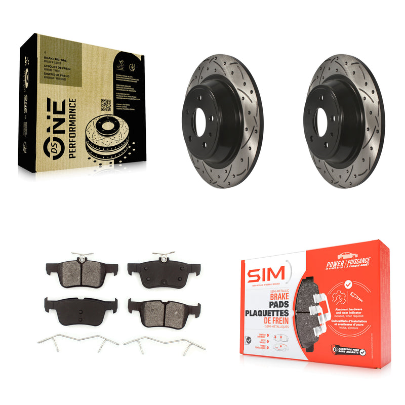 Transit Auto KDS-100413 Disc Brake Kit for 2013-2020 Ford Fusion, Lincoln MKZ - Rear