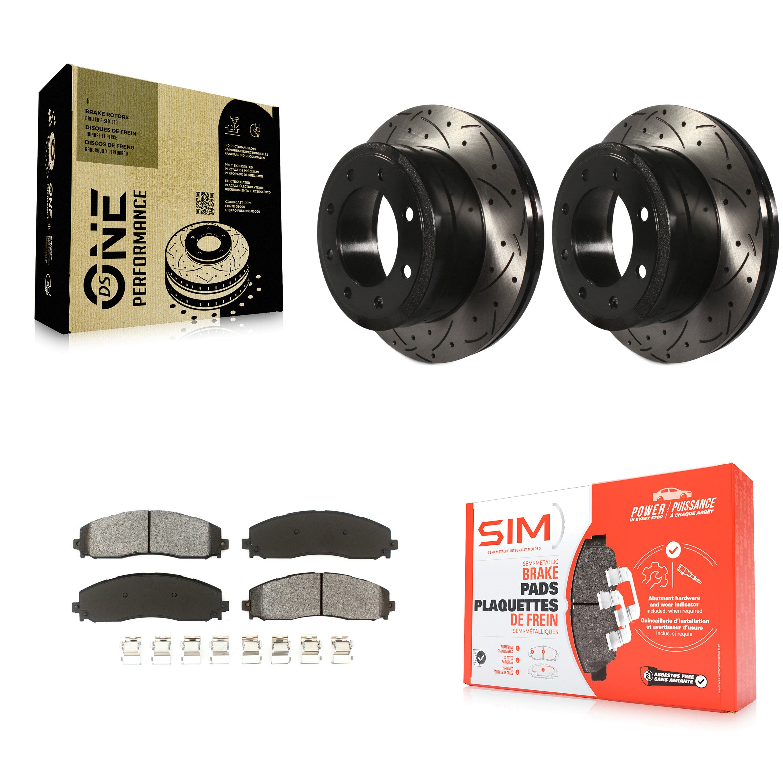 Transit Auto KDS-100415 Disc Brake Kit for 2013-2022 Ford F-250 Super Duty, Ford F-350 Super Duty - Rear
