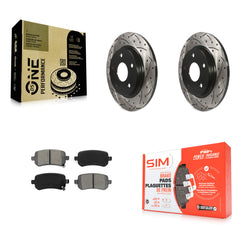 Transit Auto KDS-100425 Disc Brake Kit for 2008-2012 Chrysler Town & Country, Dodge Grand Caravan and More - Rear