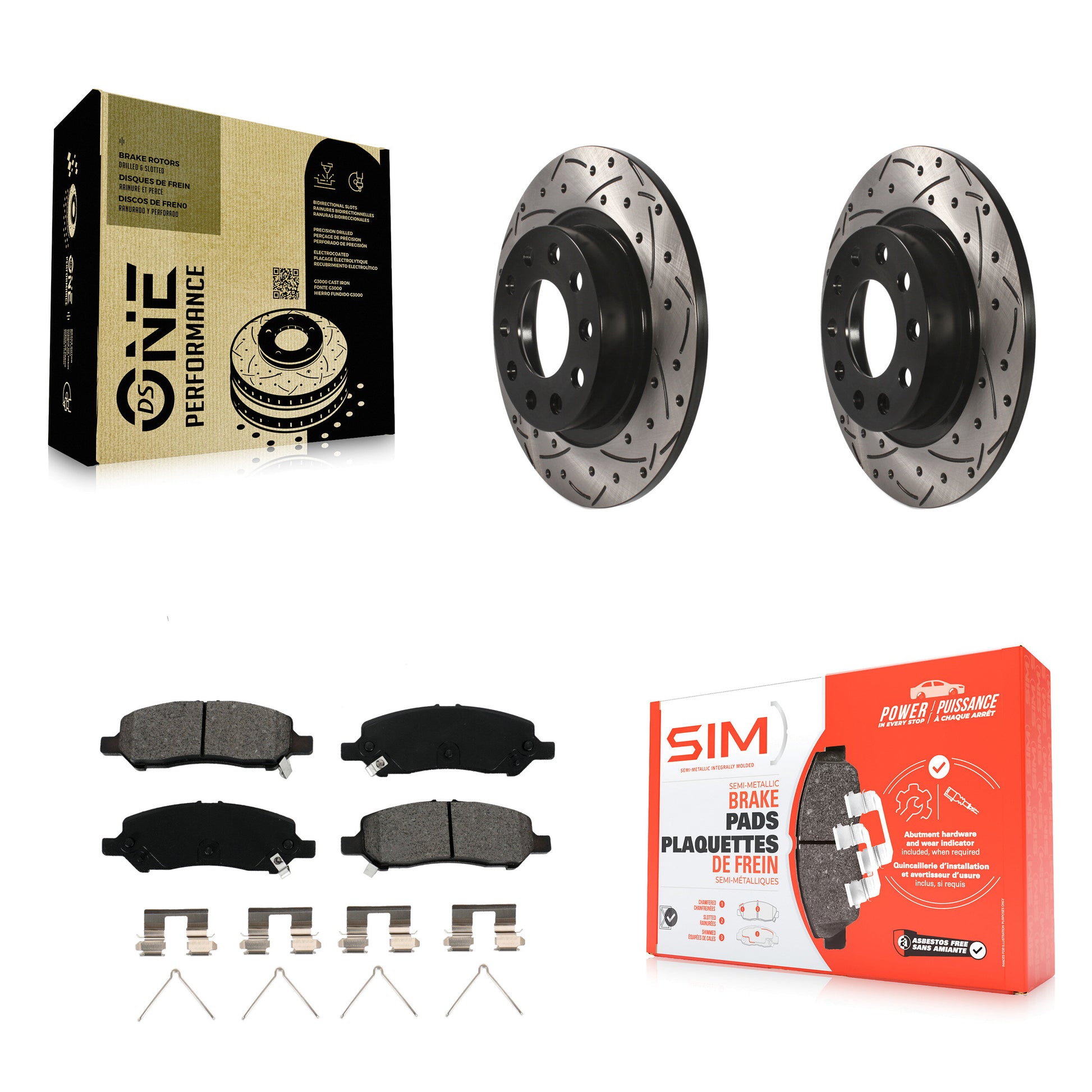 Transit Auto KDS-100432 Disc Brake Kit for 2013-2016 Dodge Dart - Rear