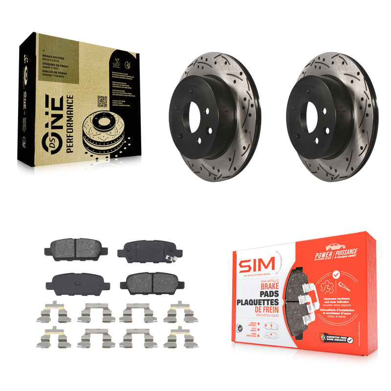 Transit Auto KDS-100434 Disc Brake Kit for 2003-2023 Nissan LEAF, Nissan Rogue Sport and More - Rear