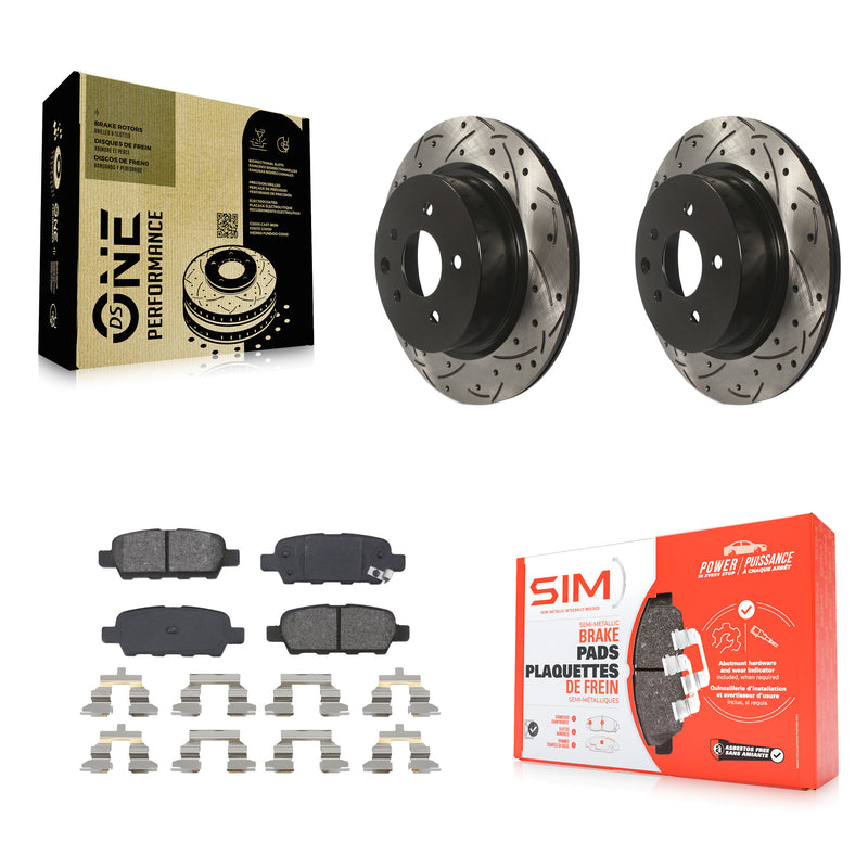 Transit Auto KDS-100441 Disc Brake Kit for 2005-2022 Nissan Maxima, INFINITI Q40 and More - Rear