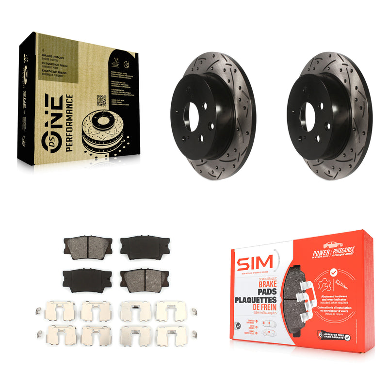 Transit Auto KDS-100446 Disc Brake Kit for 2006-2018 Lexus HS250h, Toyota RAV4 - Rear