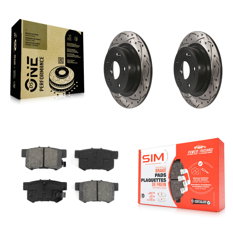 Transit Auto KDS-100451 Disc Brake Kit for 2005-2022 Acura ILX, Honda Accord - Rear
