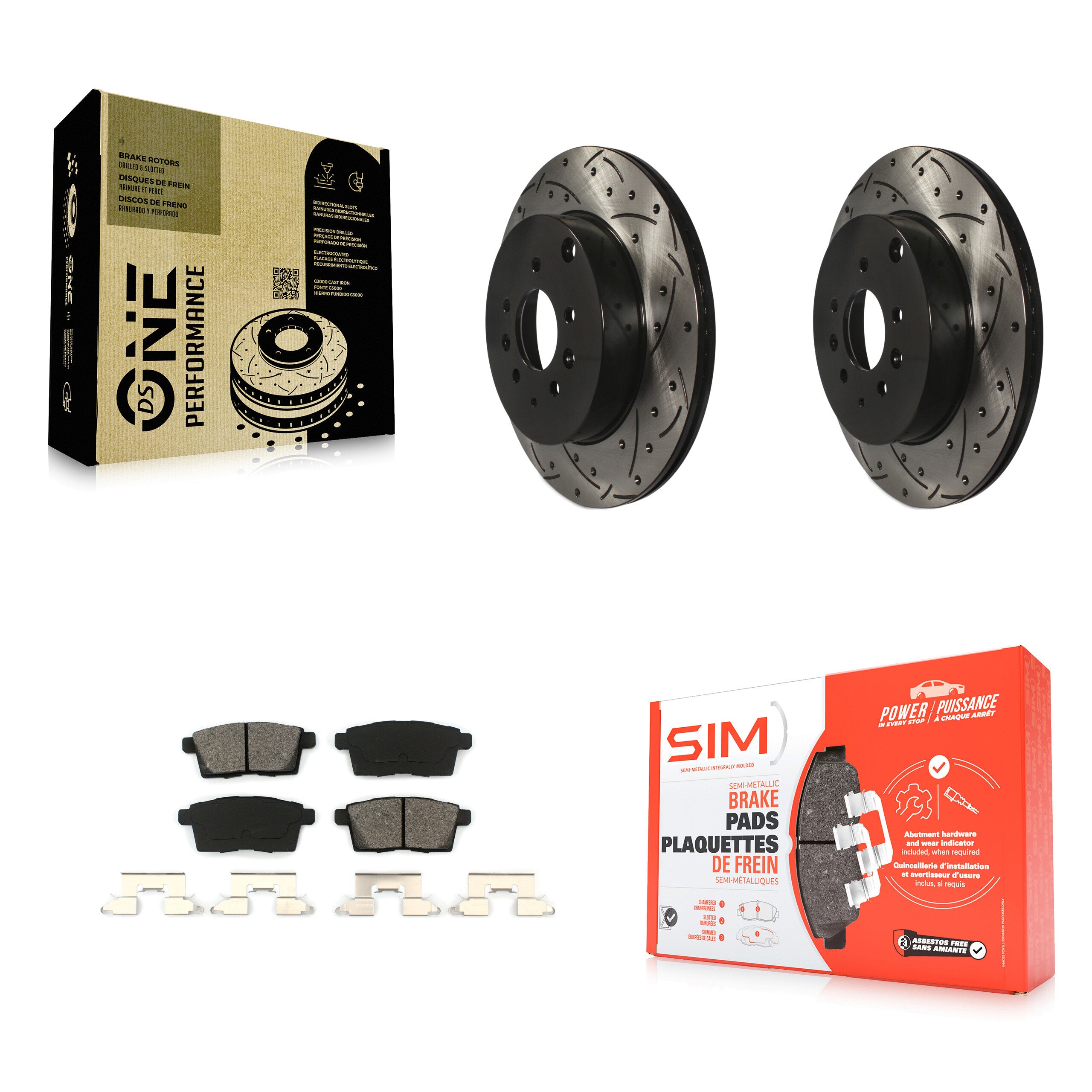 Transit Auto KDS-100452 Disc Brake Kit for 2007-2015 Mazda CX-9 - Rear