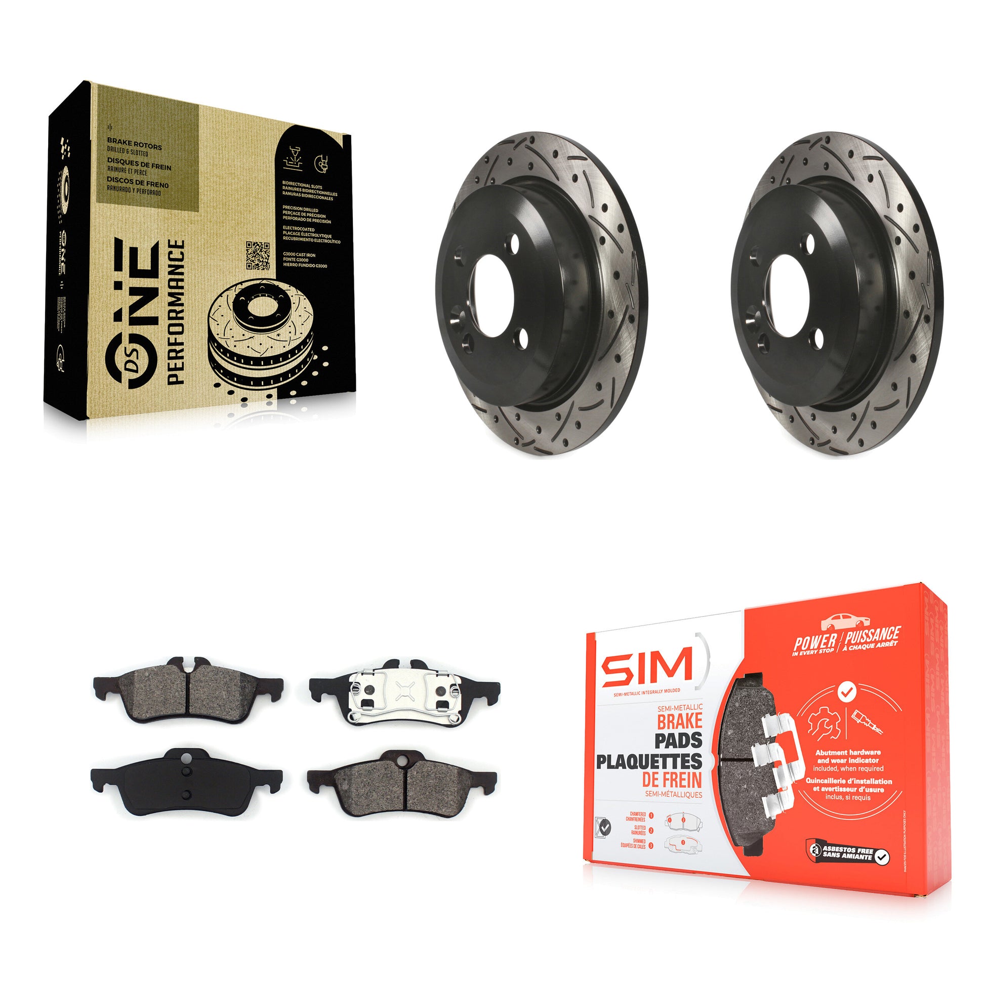 Transit Auto KDS-100458 Disc Brake Kit for 2006-2008 Mini Cooper - Rear