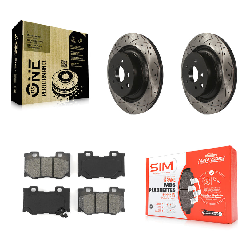 Transit Auto KDS-100461 Disc Brake Kit for 2009-2020 INFINITI Q60, INFINITI G37, Nissan 370Z - Rear