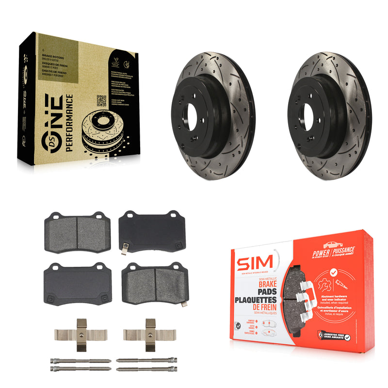 Transit Auto KDS-100466 Disc Brake Kit for 2010-2016 Hyundai Genesis Coupe - Rear