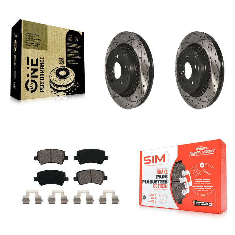 Transit Auto KDS-100468 Disc Brake Kit for 2010-2017 Volvo XC60 - Rear