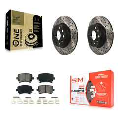 Transit Auto KDS-100473 Disc Brake Kit for 2009-2015 Volkswagen GTI, Audi A3 Quattro - Rear