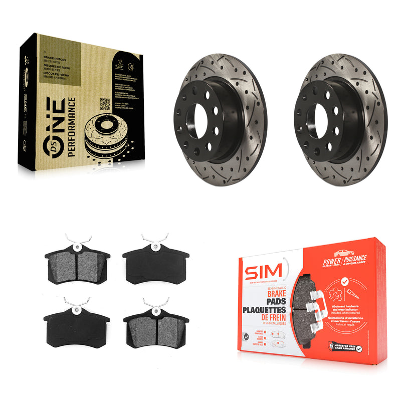 Transit Auto KDS-100478 Disc Brake Kit for 2009-2019 Volkswagen Golf SportWagen, Volkswagen Beetle and More - Rear
