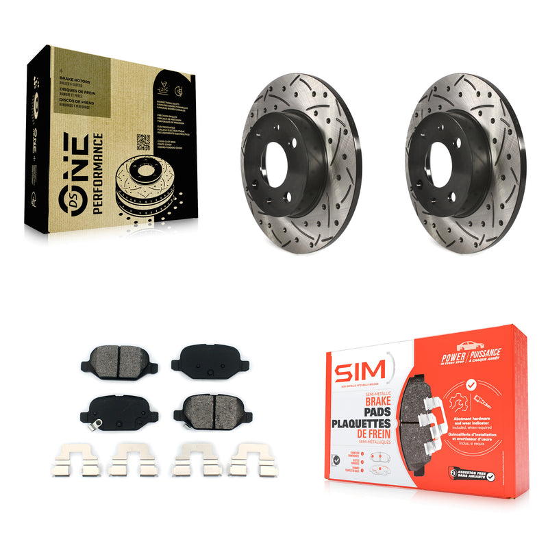 Transit Auto KDS-100480 Disc Brake Kit for 2012-2019 Fiat 500 - Rear