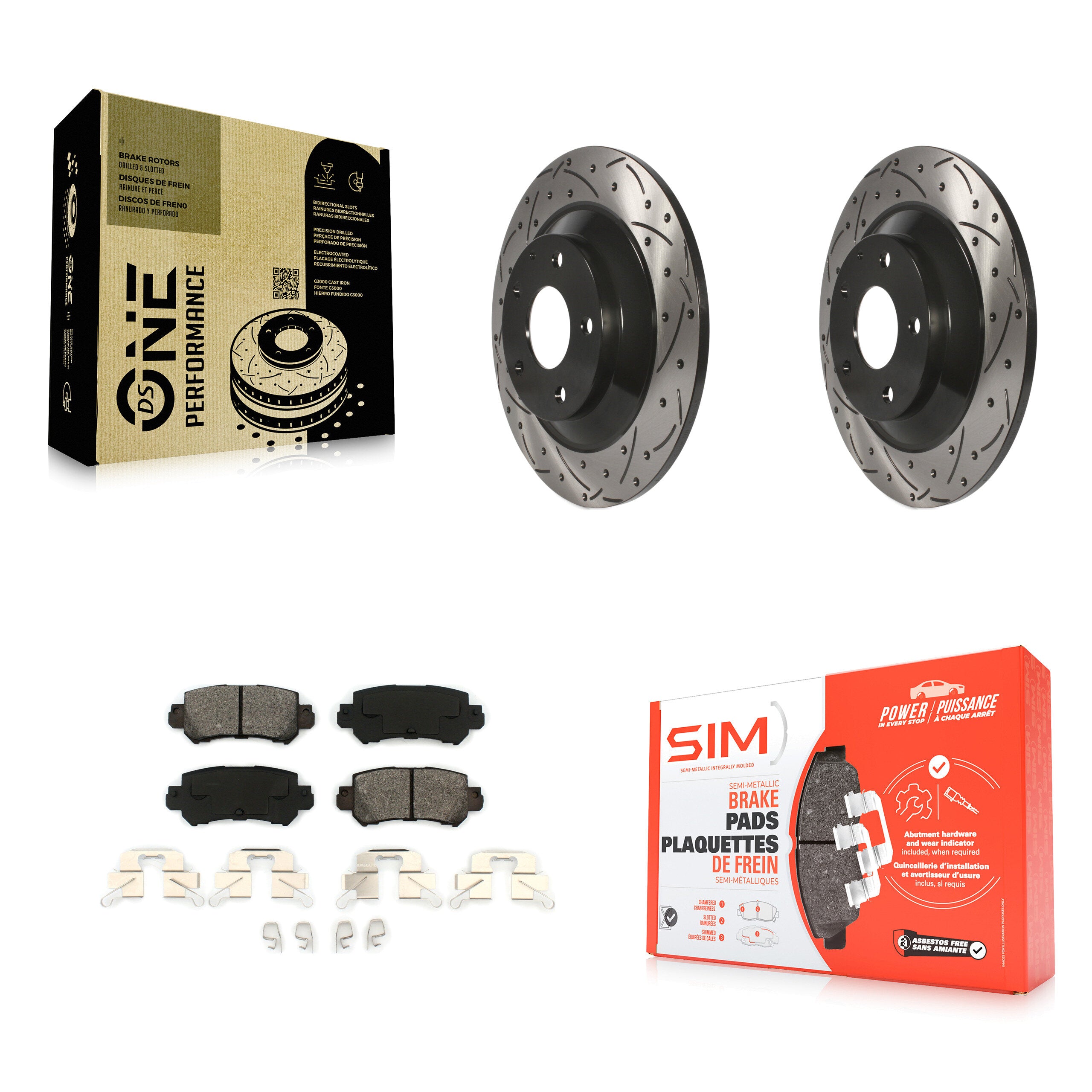 Transit Auto KDS-100486 Disc Brake Kit for 2013-2015 Mazda CX-5 - Rear
