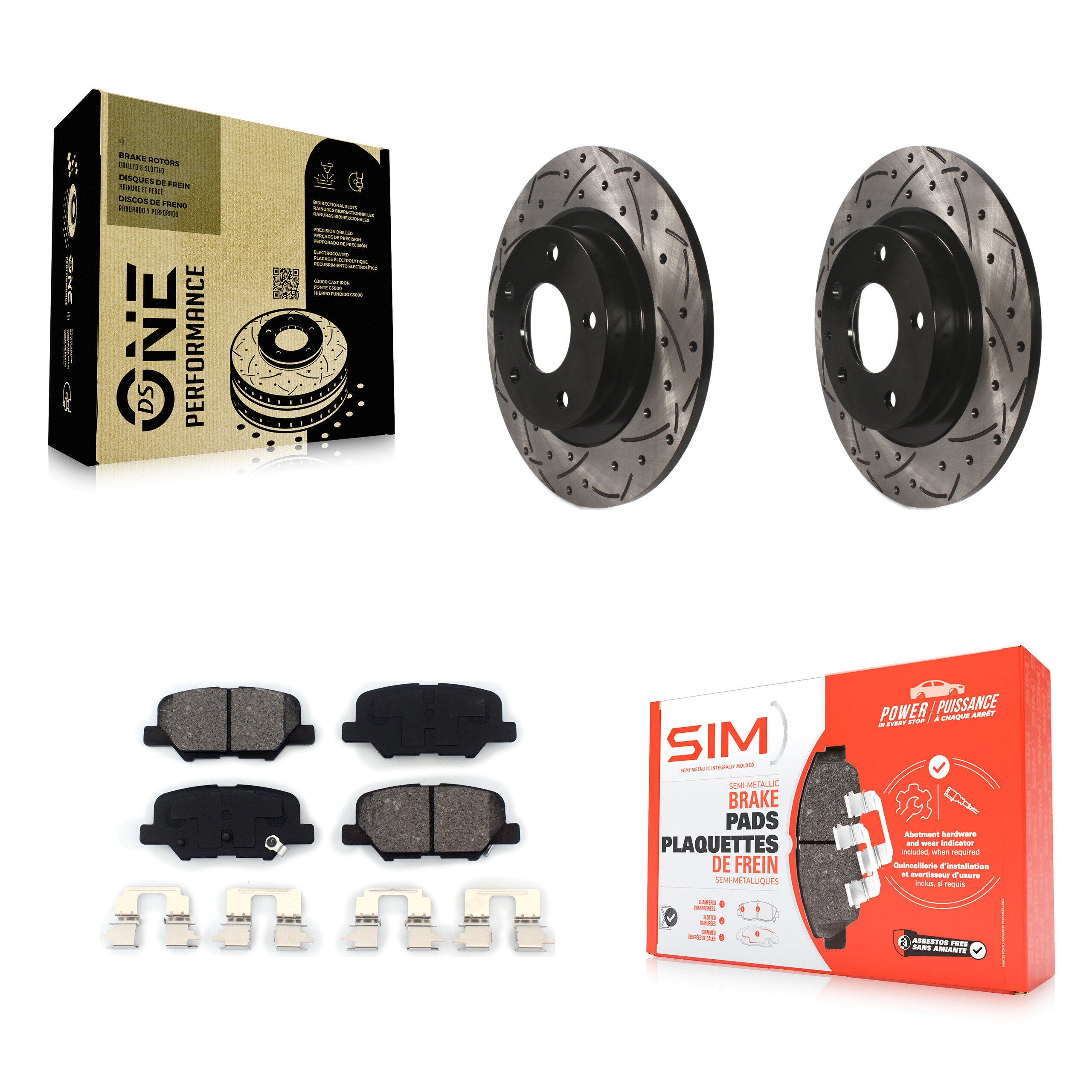 Transit Auto KDS-100487 Disc Brake Kit for 2014-2015 Mazda 6 - Rear