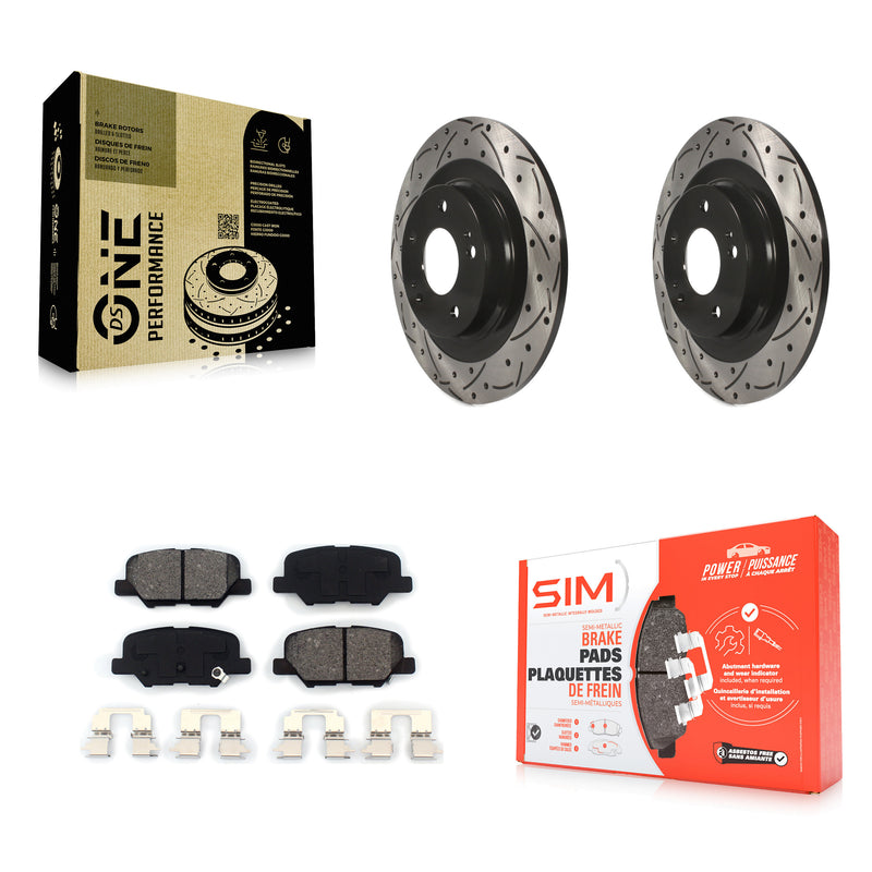 Transit Auto KDS-100488 Disc Brake Kit for 2013-2024 Mitsubishi Outlander PHEV, Mitsubishi Outlander and More - Rear