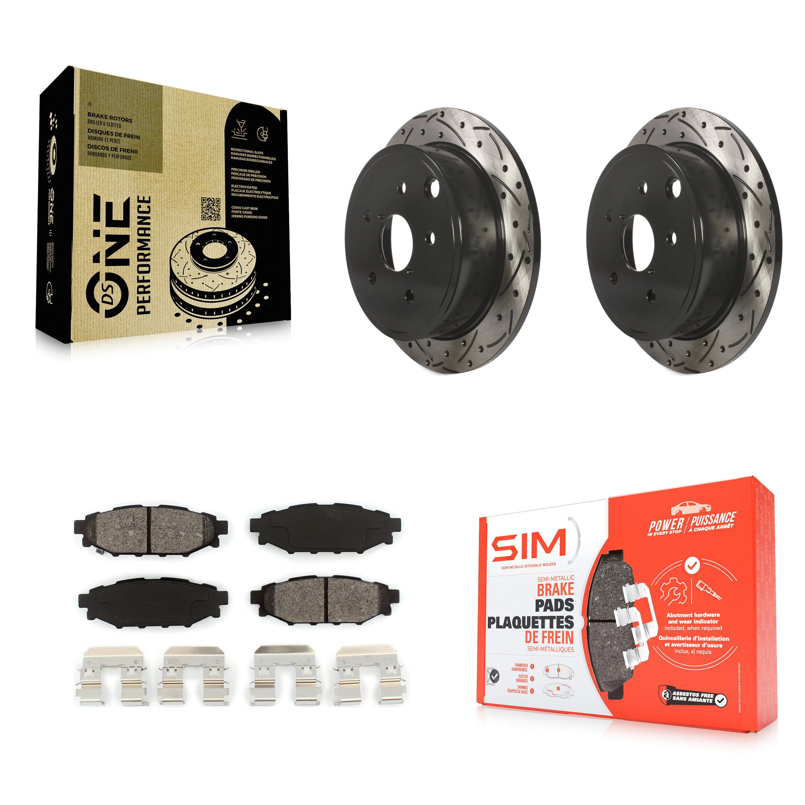 Transit Auto KDS-100496 Disc Brake Kit for 2015-2019 Subaru WRX - Rear
