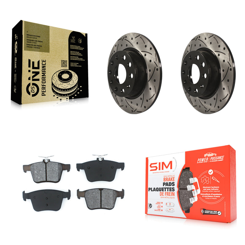 Transit Auto KDS-100507 Disc Brake Kit for 2015-2023 Volkswagen Taos, Audi A3 and More - Rear