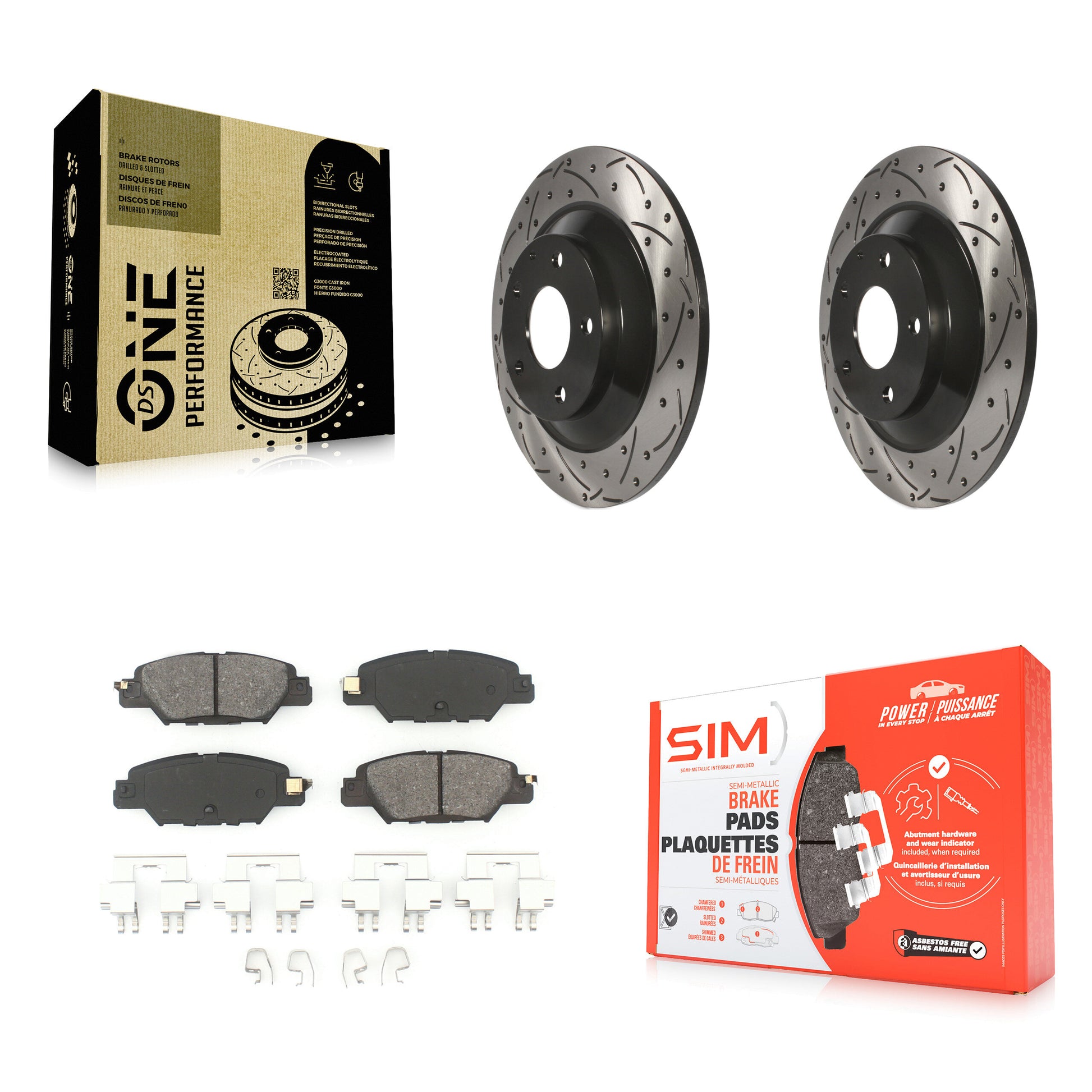 Transit Auto KDS-100511 Disc Brake Kit for 2016-2024 Mazda CX-5 - Rear