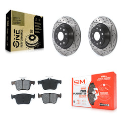 Transit Auto KDS-100514 Disc Brake Kit for 2016-2025 Audi Q3, Volkswagen Jetta and More - Rear
