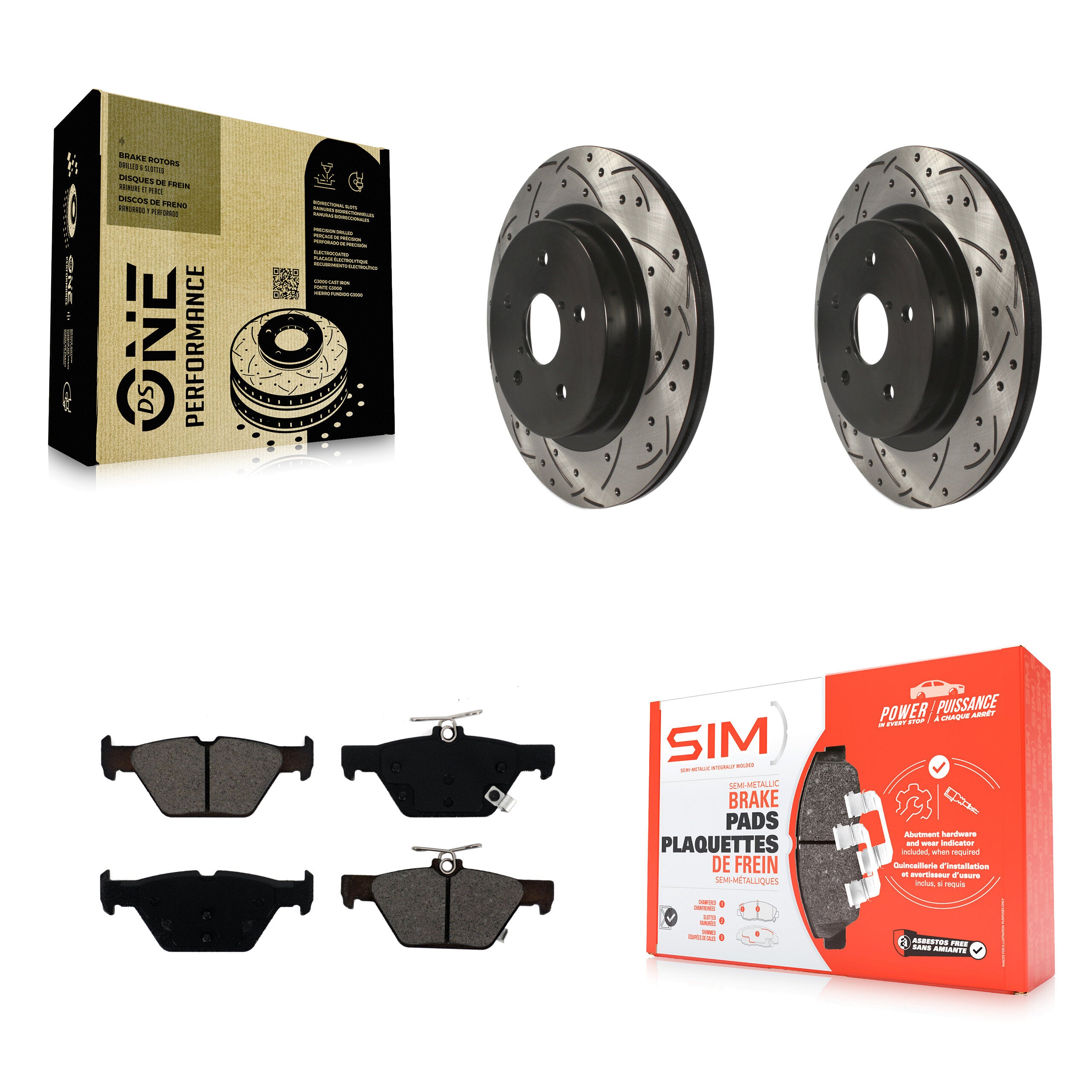 Transit Auto KDS-100516 Disc Brake Kit for 2015-2024 Subaru WRX, Subaru Legacy, Subaru Outback - Rear
