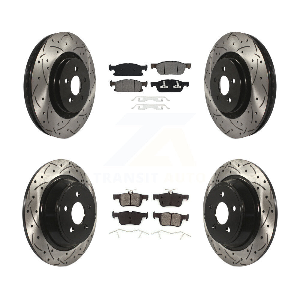 Transit Auto KDS-100519 Disc Brake Kit for 2015-2023 Ford Edge, Lincoln Nautilus, Lincoln MKX - Front and Rear