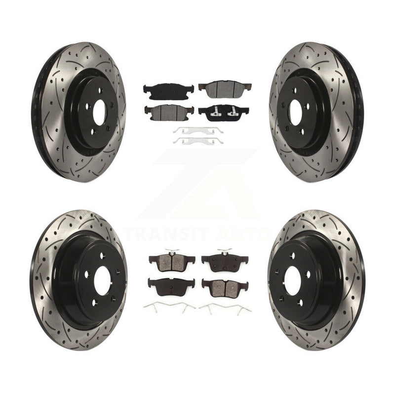 Transit Auto KDS-100519 Disc Brake Kit for 2015-2023 Ford Edge, Lincoln Nautilus, Lincoln MKX - Front and Rear