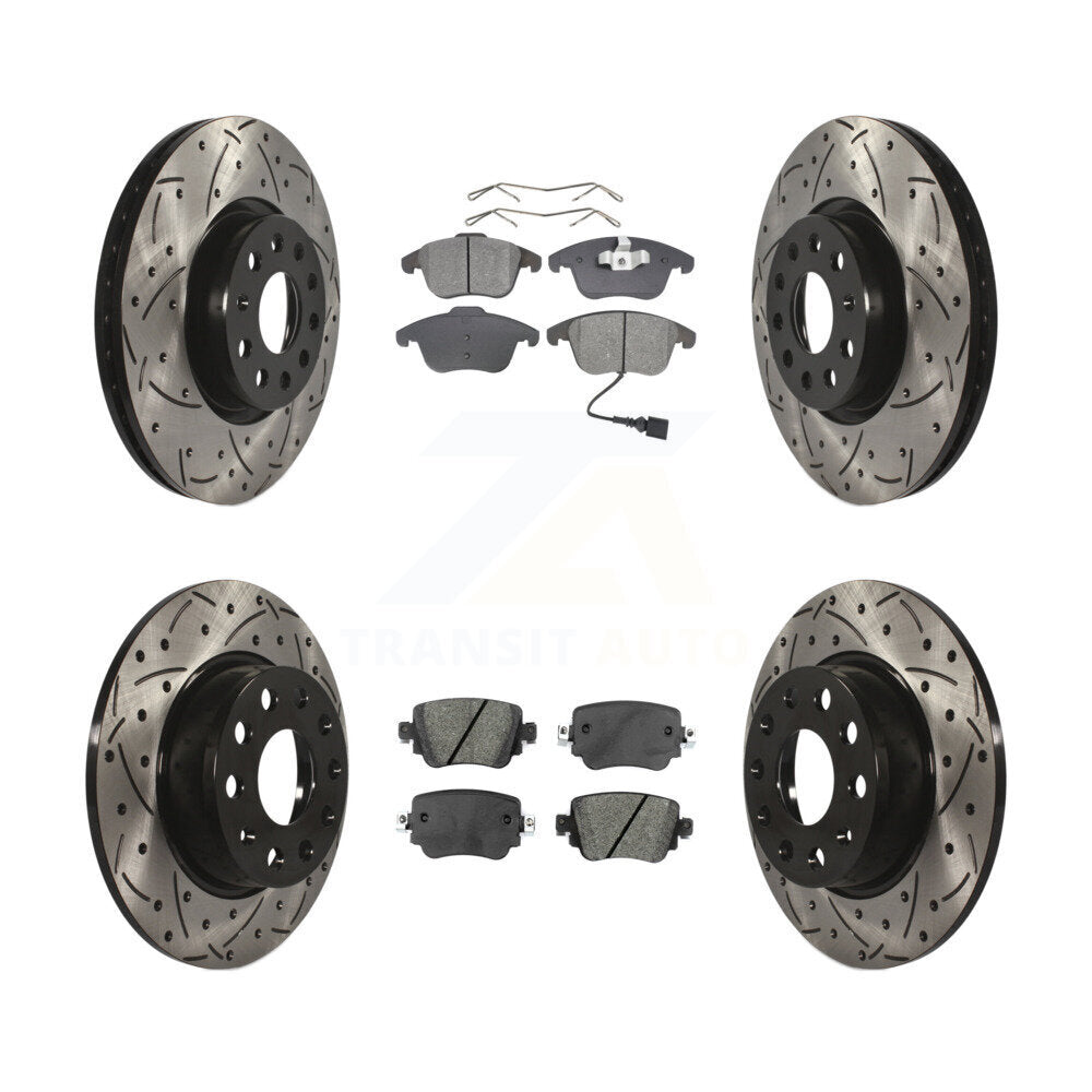 Transit Auto KDS-100524 Disc Brake Kit for 2015-2020 Volkswagen Passat - Front and Rear
