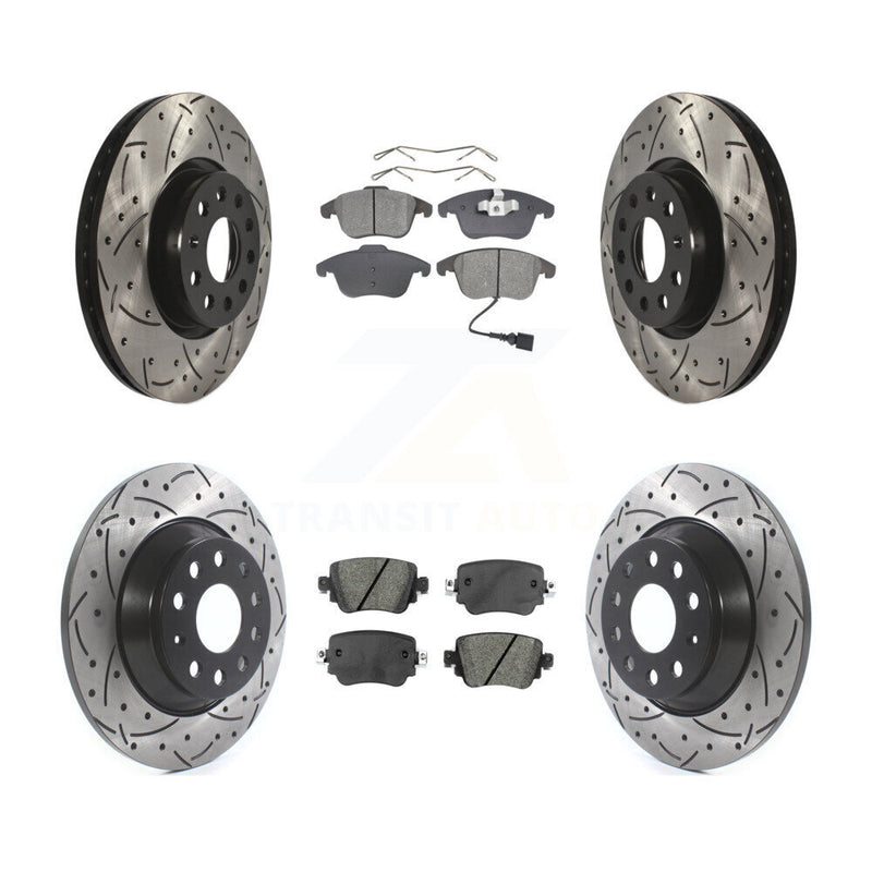 Transit Auto KDS-100525 Disc Brake Kit for 2016-2018 Audi Q3, Audi Q3 Quattro - Front and Rear