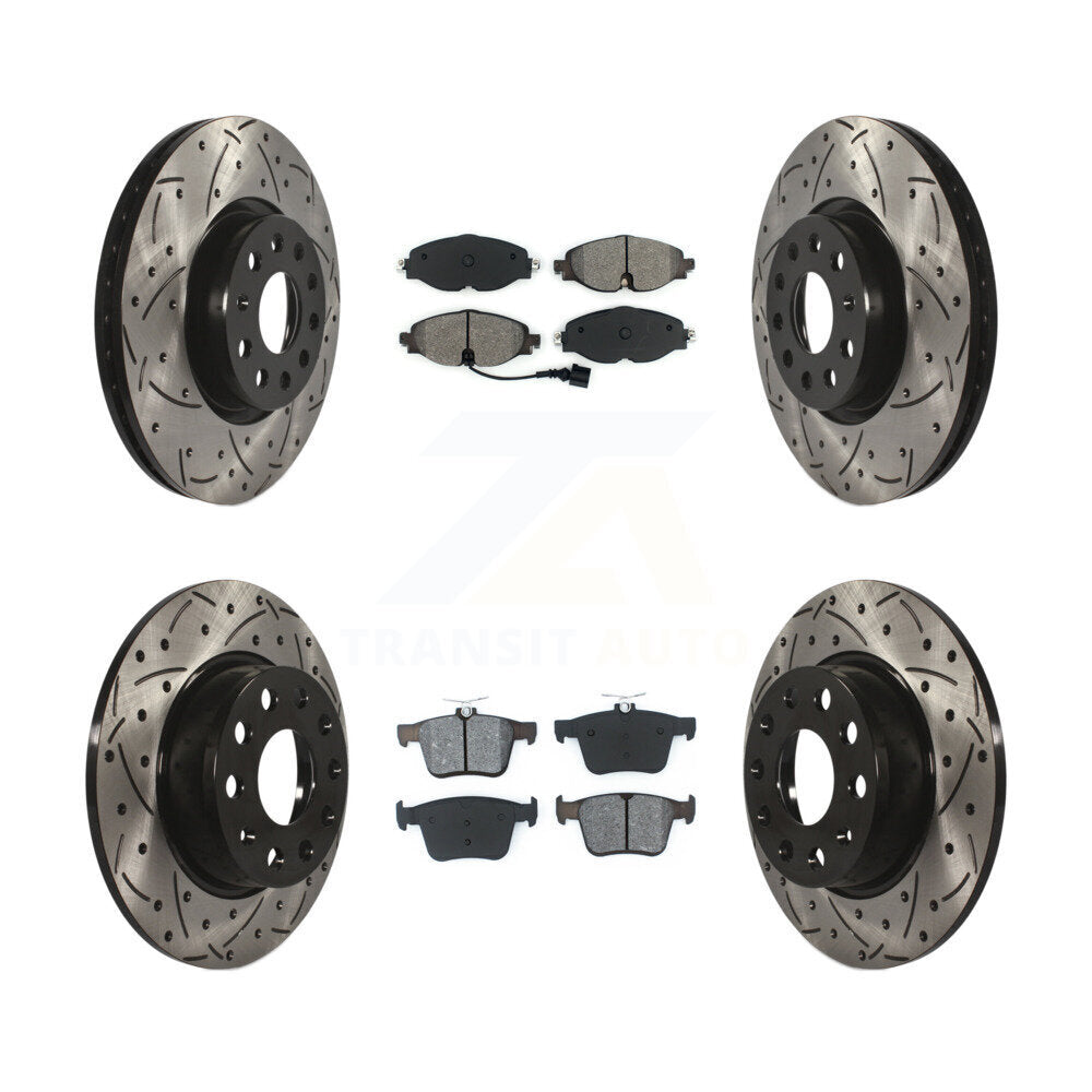 Transit Auto KDS-100526 Disc Brake Kit for 2015-2023 Volkswagen Taos, Audi A3 and More - Front and Rear