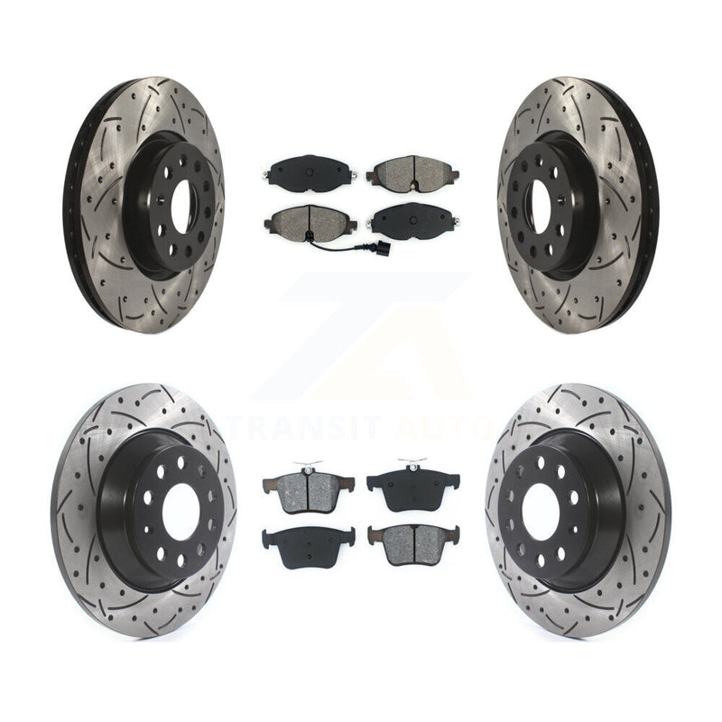 Transit Auto KDS-100528 Disc Brake Kit for 2016-2022 Audi TT Quattro - Front and Rear