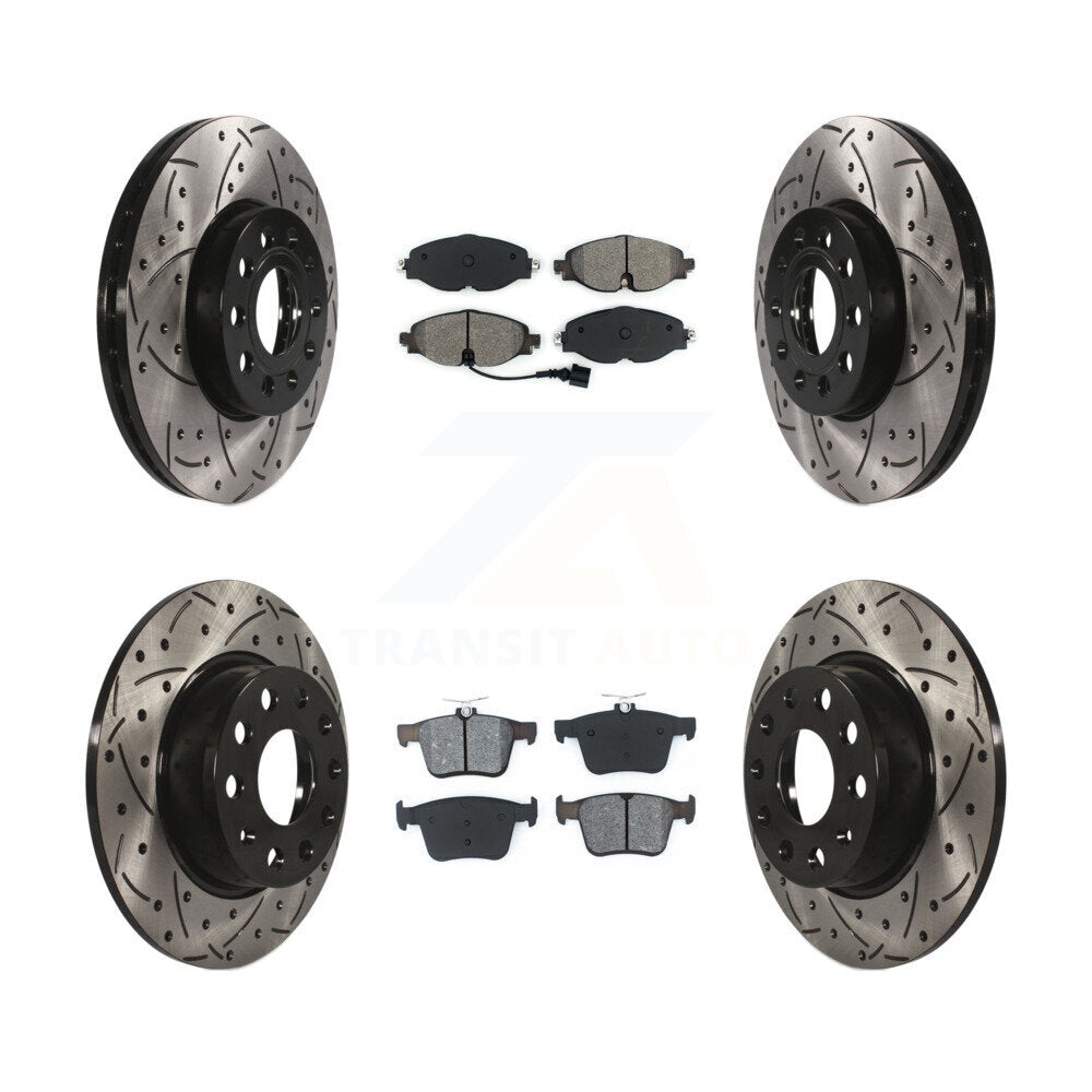 Transit Auto KDS-100529 Disc Brake Kit for 2015-2023 Volkswagen Taos, Audi A3 and More - Front and Rear
