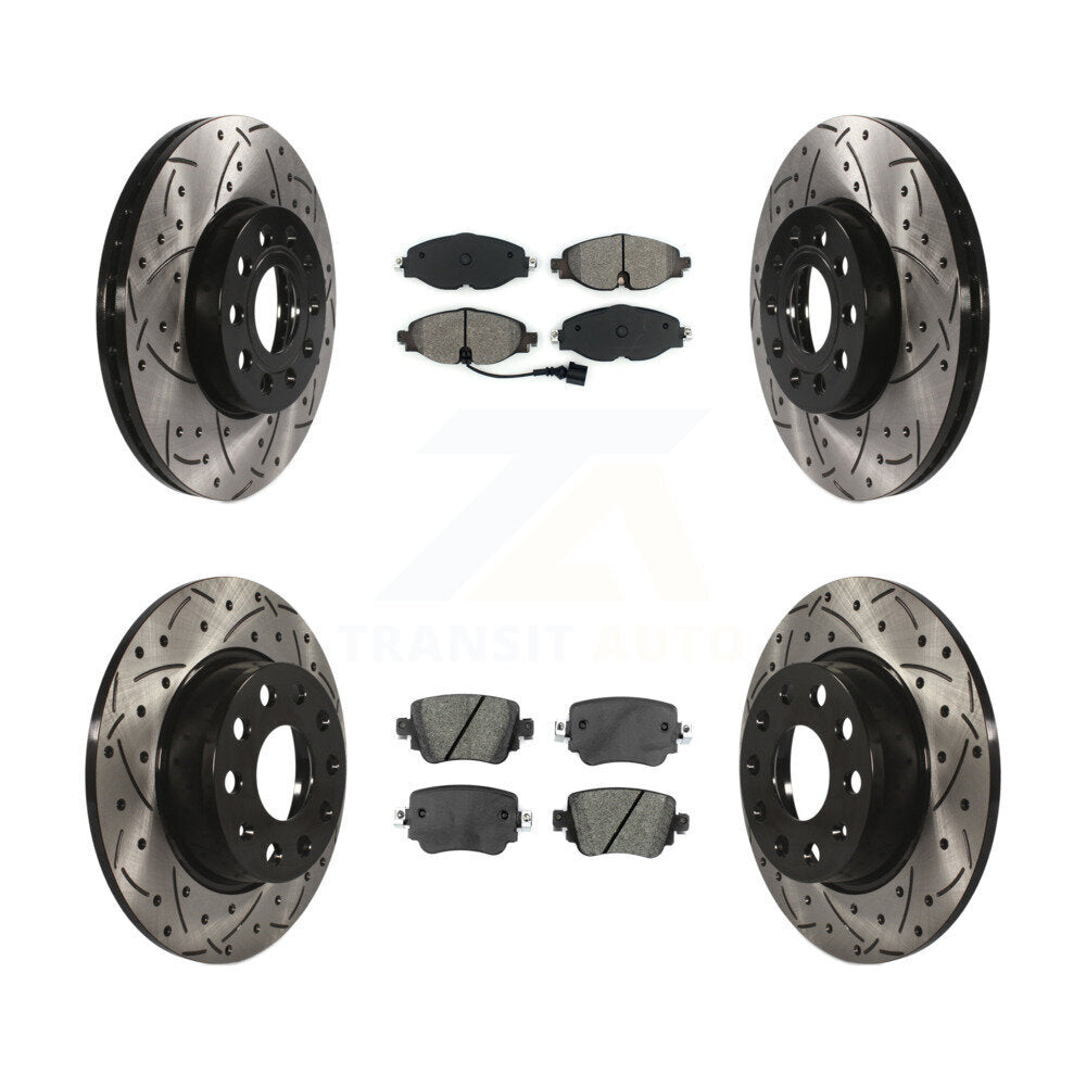 Transit Auto KDS-100530 Disc Brake Kit for 2015-2021 Volkswagen Golf, Volkswagen Golf SportWagen - Front and Rear
