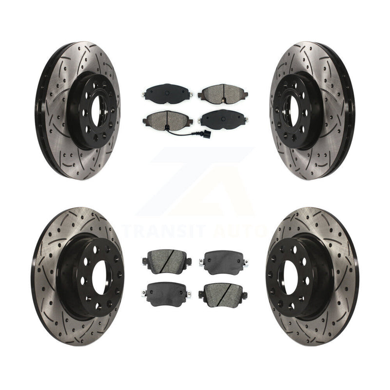 Transit Auto KDS-100530 Disc Brake Kit for 2015-2021 Volkswagen Golf, Volkswagen Golf SportWagen - Front and Rear