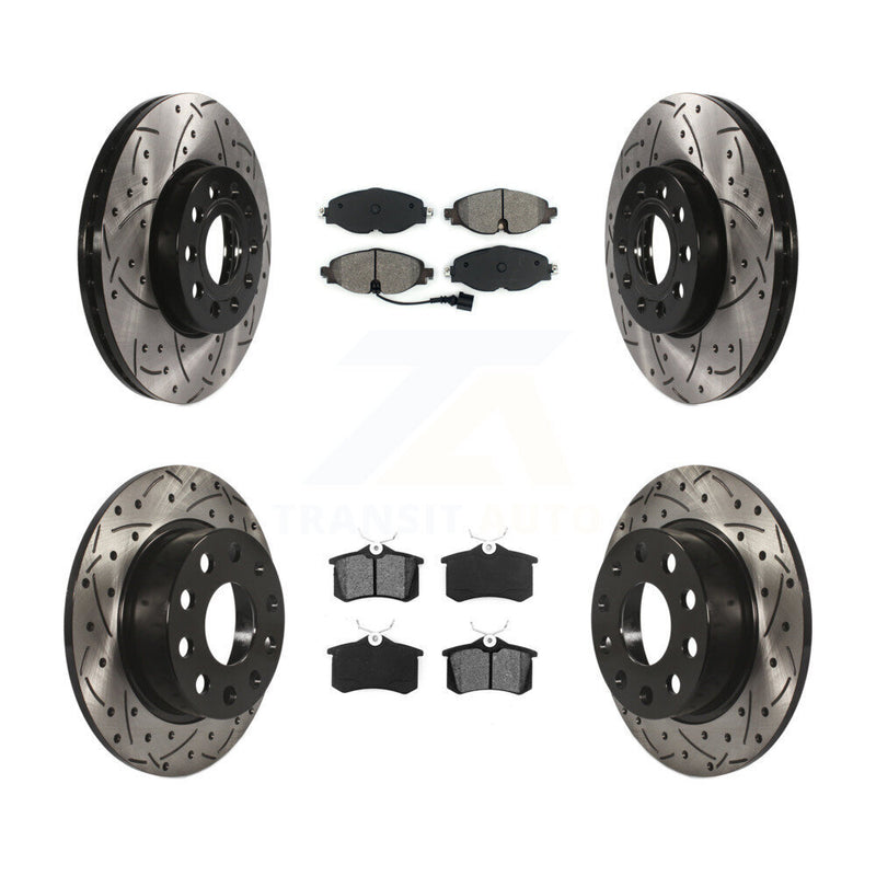 Transit Auto KDS-100532 Disc Brake Kit for 2015 Volkswagen Golf SportWagen - Front and Rear