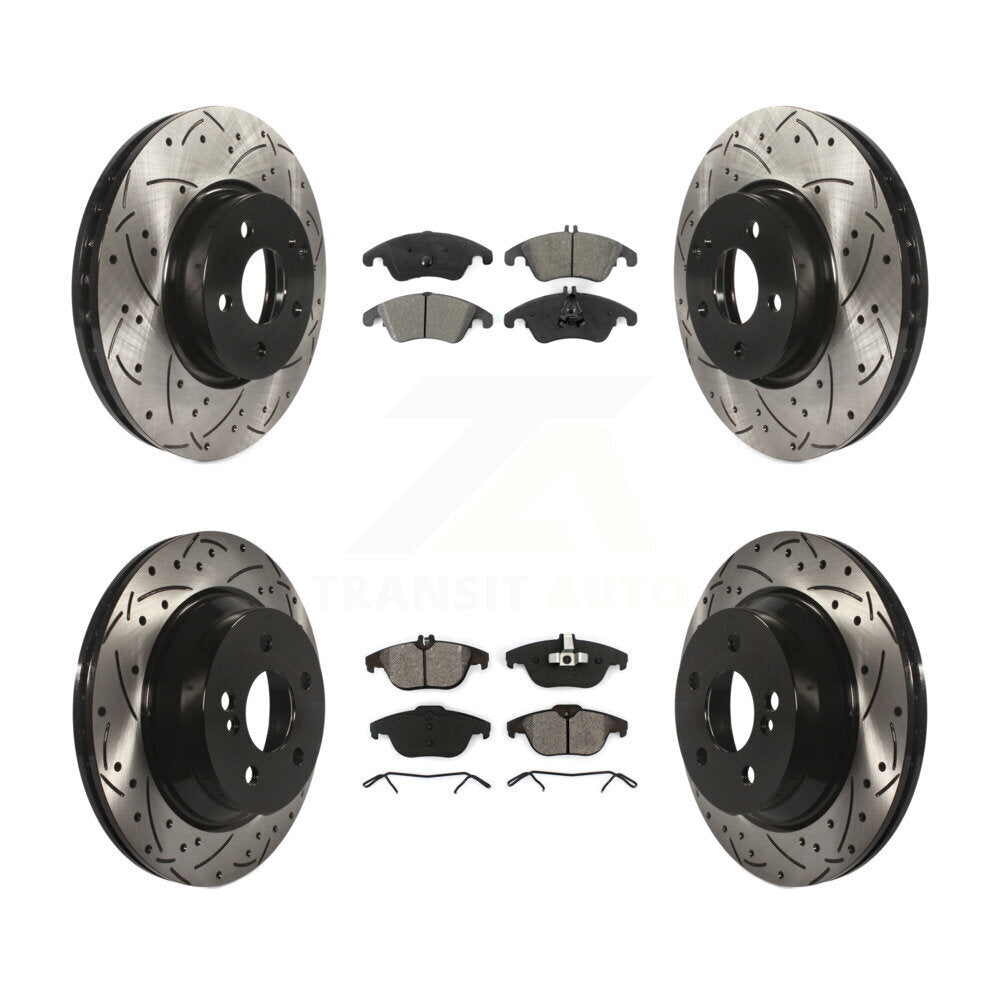 Transit Auto KDS-100534 Disc Brake Kit for 2015 Mercedes-Benz E400 - Front and Rear