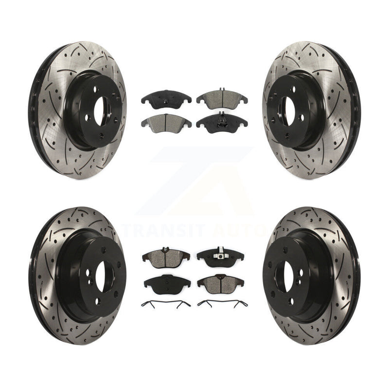 Transit Auto KDS-100534 Disc Brake Kit for 2015 Mercedes-Benz E400 - Front and Rear