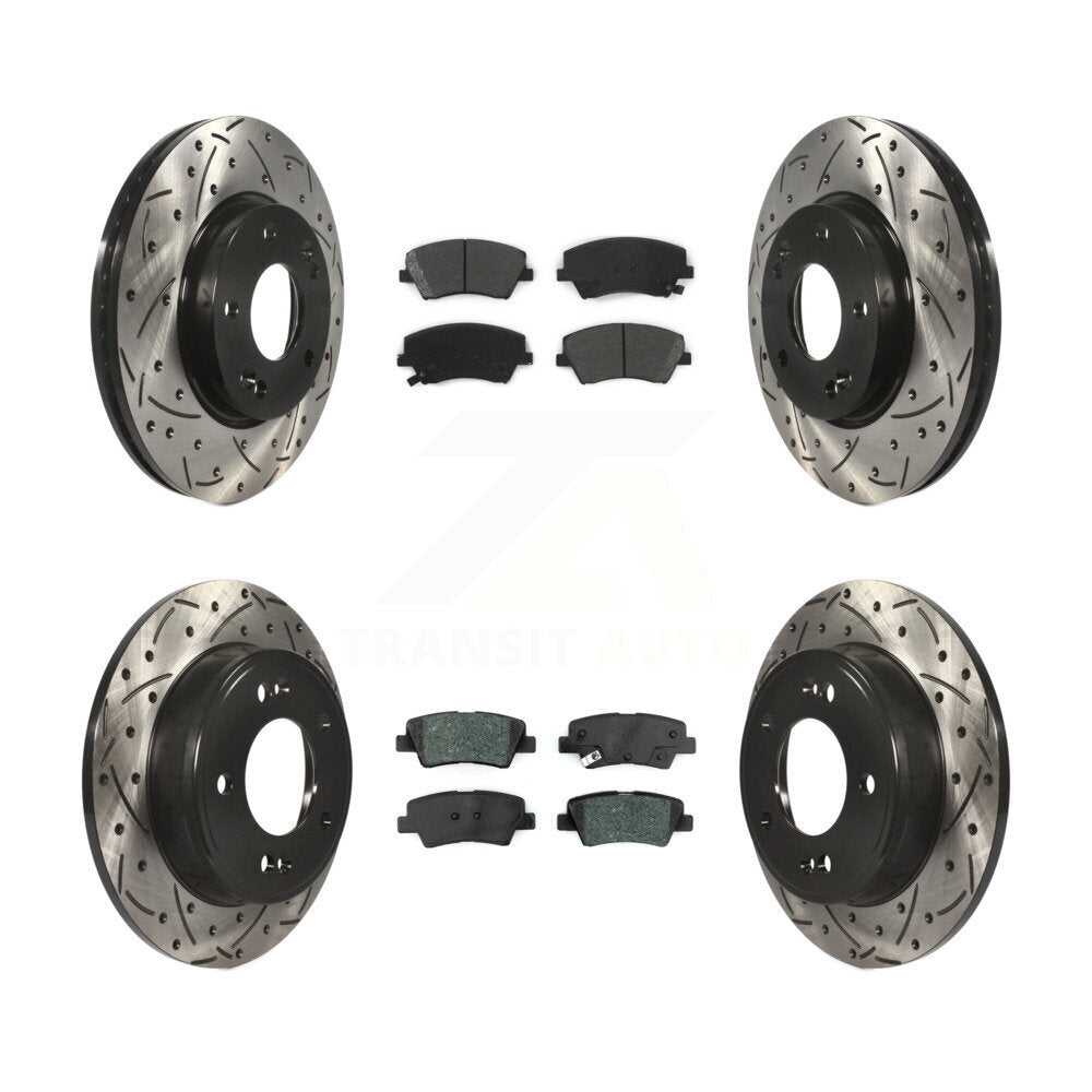 Transit Auto KDS-100535 Disc Brake Kit for 2017-2020 Hyundai Elantra - Front and Rear