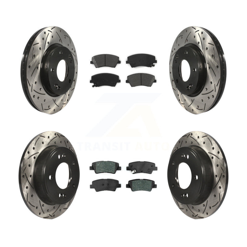 Transit Auto KDS-100535 Disc Brake Kit for 2017-2020 Hyundai Elantra - Front and Rear